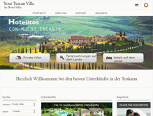 Tablet Screenshot of de.yourtuscanvilla.com